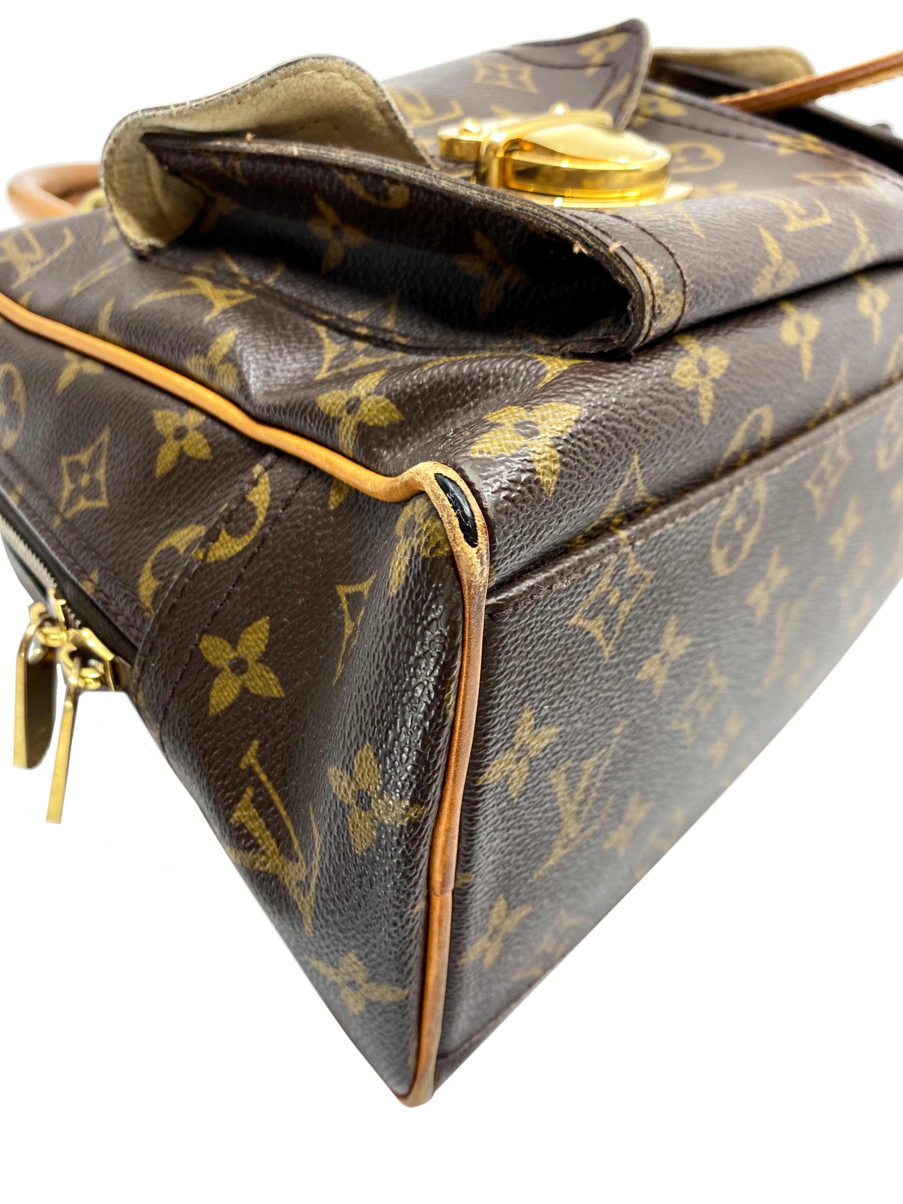 Authentic Louis Vuitton Monogram Canvas Manhattan GM Handbag - Luxury Designer Tote for Women, Perfect for Work, Travel & Everyday Use