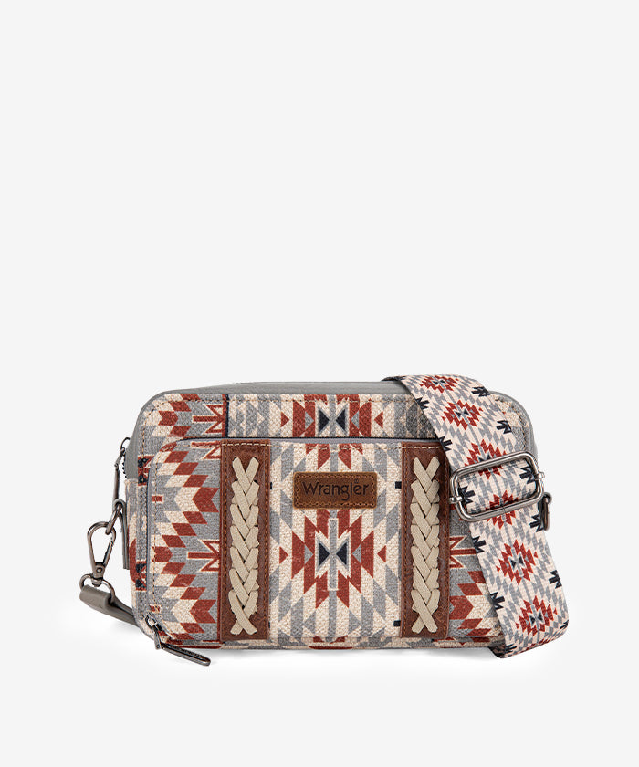 Wrangler Aztec Printed Crossbody Purse - Stylish Boho Shoulder Bag for Women | Perfect for Travel, Shopping & Everyday Use