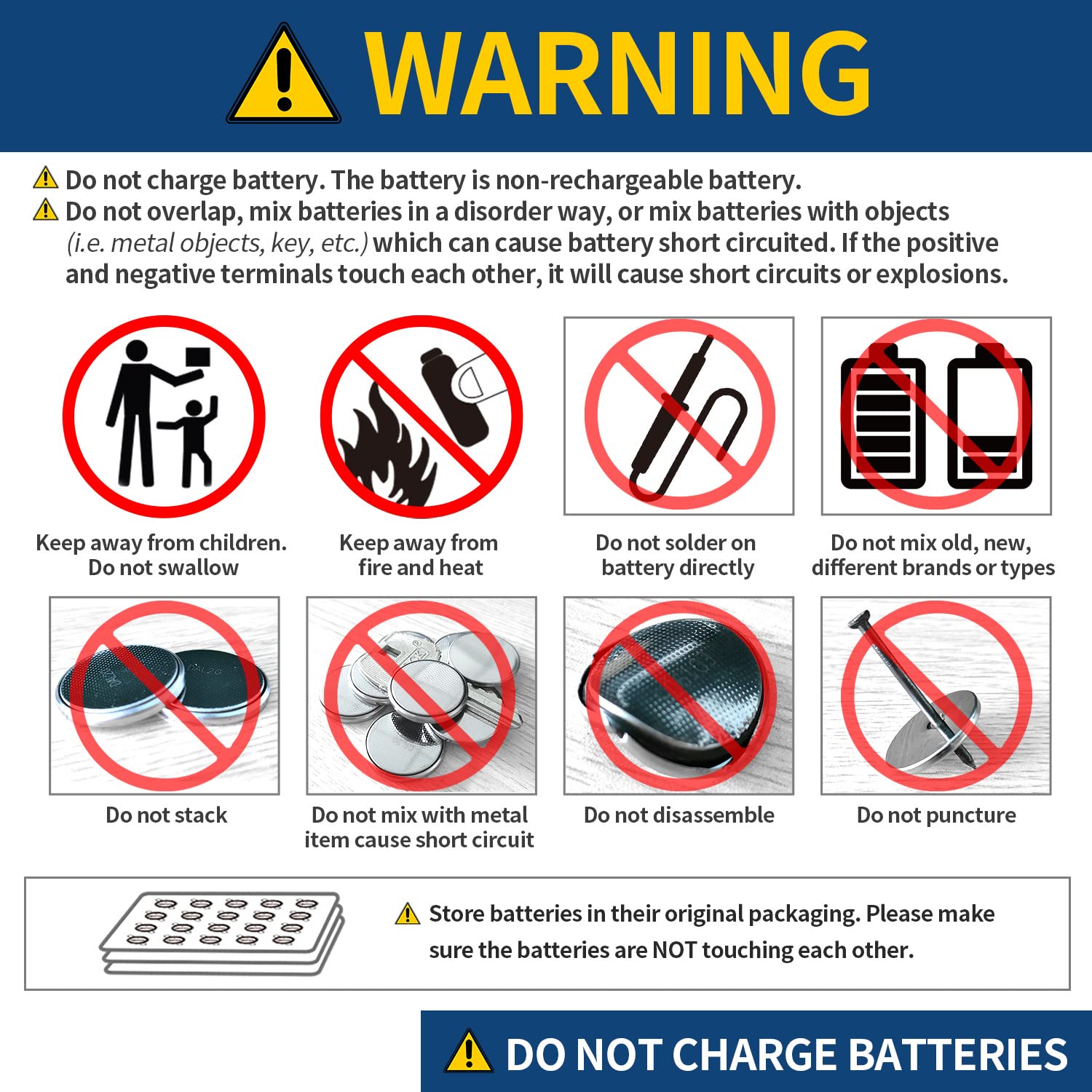 EEMB 20 Pack CR2025 3V Lithium Coin Cell Batteries - Long Lasting Power for Key FOBs, Calculators, Watches, Medical Devices & More | Ideal for Home, Office, Healthcare & IoT Devices