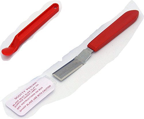 Scotty Peeler Label and Sticker Remover Set - 2-Piece Kit (1 Original SP1 + 1 Metal SP2) for Easy Adhesive Removal on Glass, Metal, Plastic & Wood Surfaces