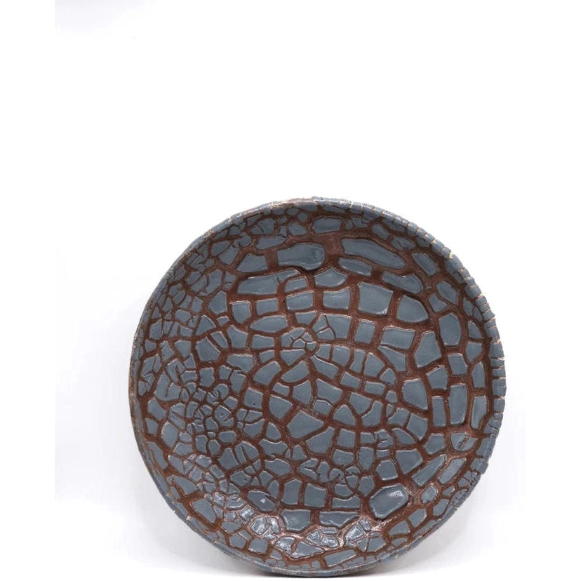Ritual Glaze Ceramic Vase - 5.6 Inch Grey Handmade Pottery for Home Decor, Wedding Centerpiece & Gift