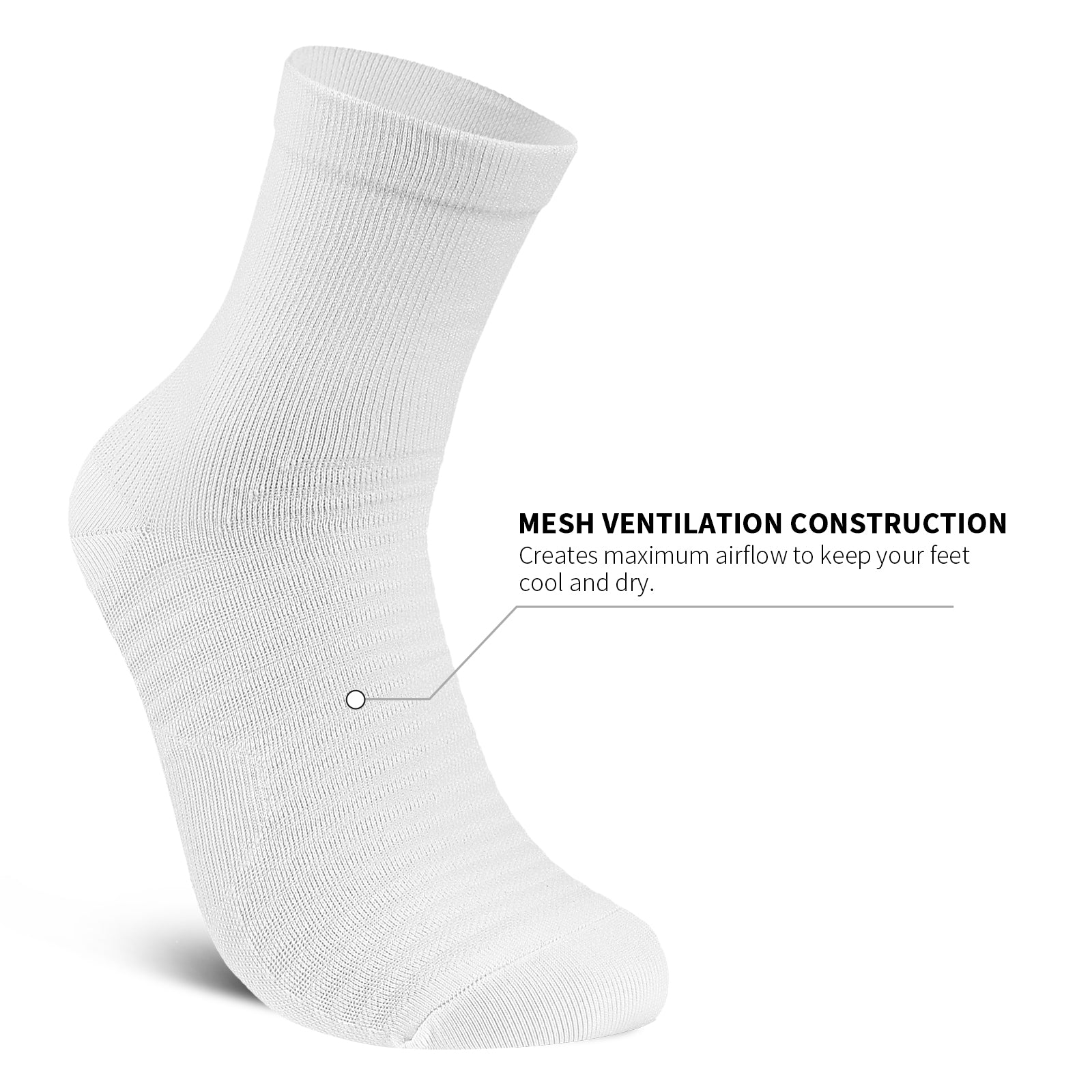 GECKOMAN x PAPLUS Athletic Quarter Socks - 2 Pairs Pack - Breathable Sports Socks for Running, Gym & Casual Wear