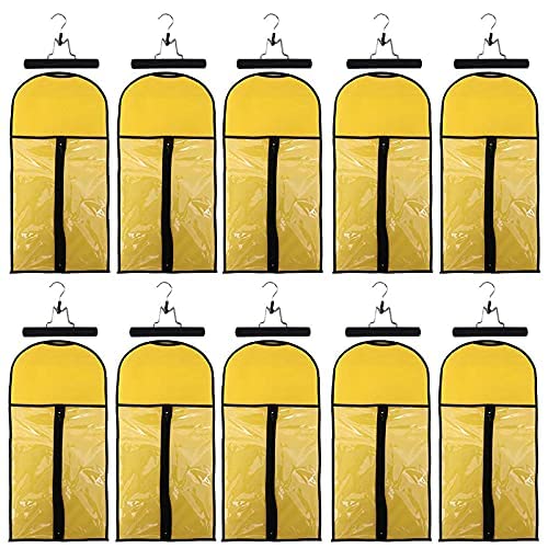 Yellow Wig Bags+Black Hangers