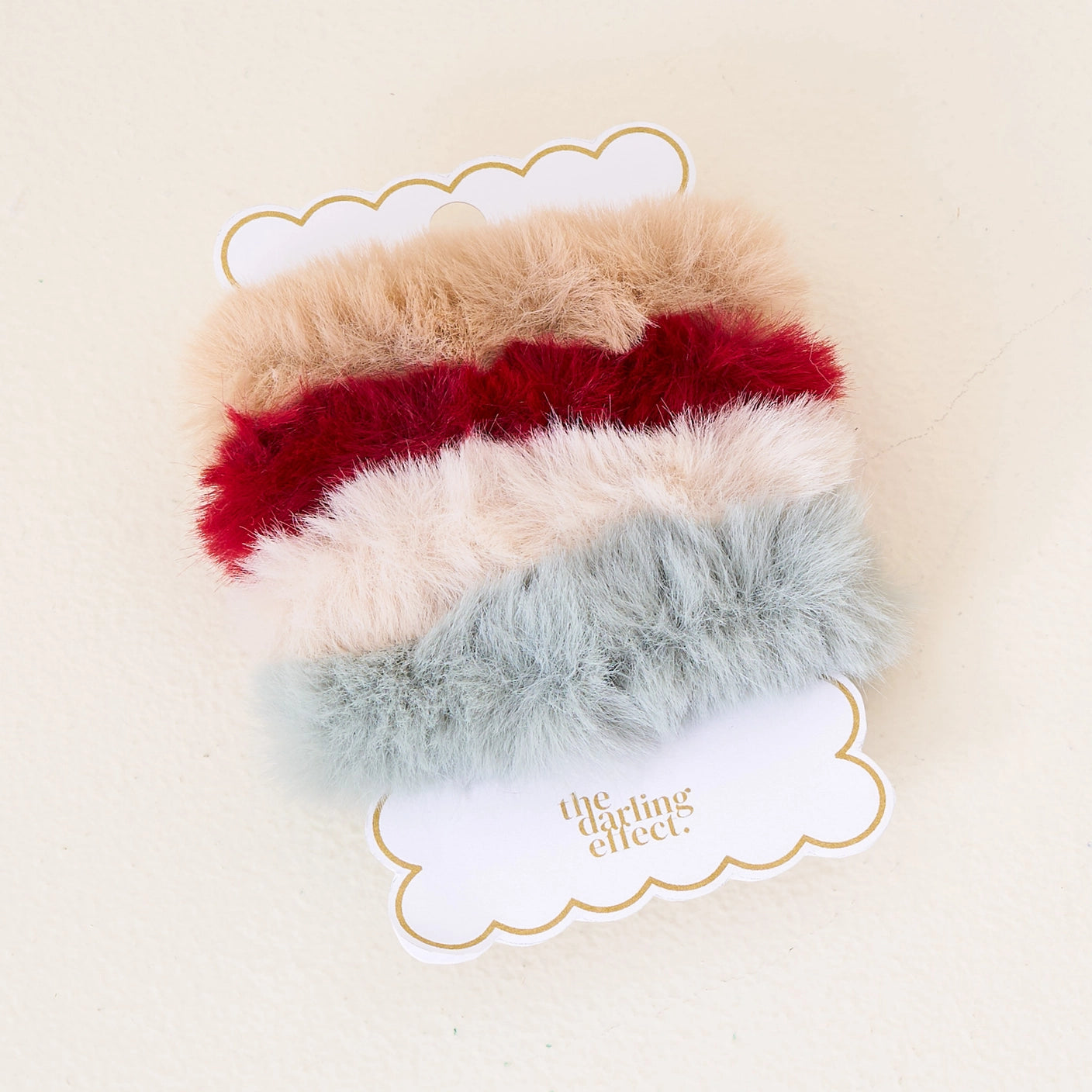 Soft Faux Fur Scrunchies Set - 6 Pack Hair Ties for Women, Girls - Trendy Hair Accessories for Ponytails, Buns & Everyday Wear - Perfect for School, Work & Casual Outings