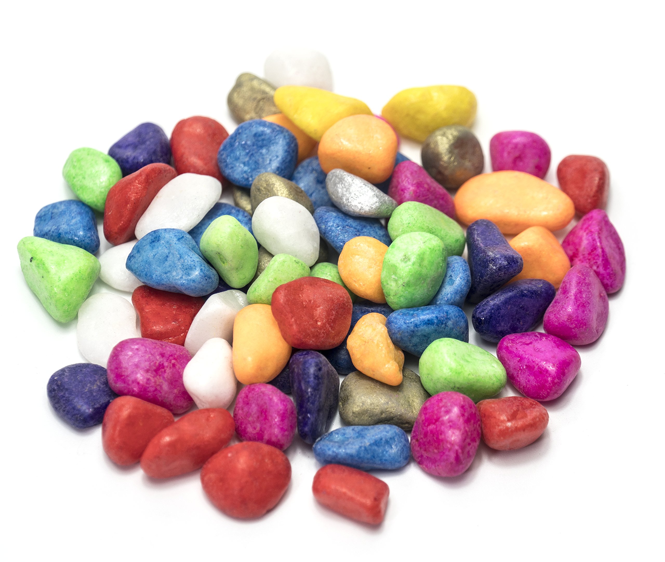 All-in-One Multicolor Small Gravel Pebble Stones (16oz) - Decorative Rocks for Vase Filler, Aquarium & Fish Tank Substrate, Plant Terrarium, Home & Garden Decor - Perfect for DIY Crafts, Landscaping & Table Centerpieces