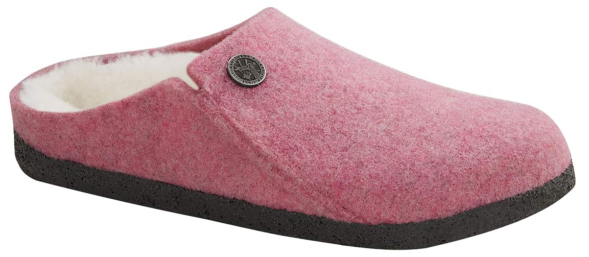 Birkenstock Zermatt Kids' Slippers - Rose Wool Shearling Lining - Size 31 EU (US Kids' Size) - Cozy Winter Indoor & Outdoor House Shoes for Boys and Girls