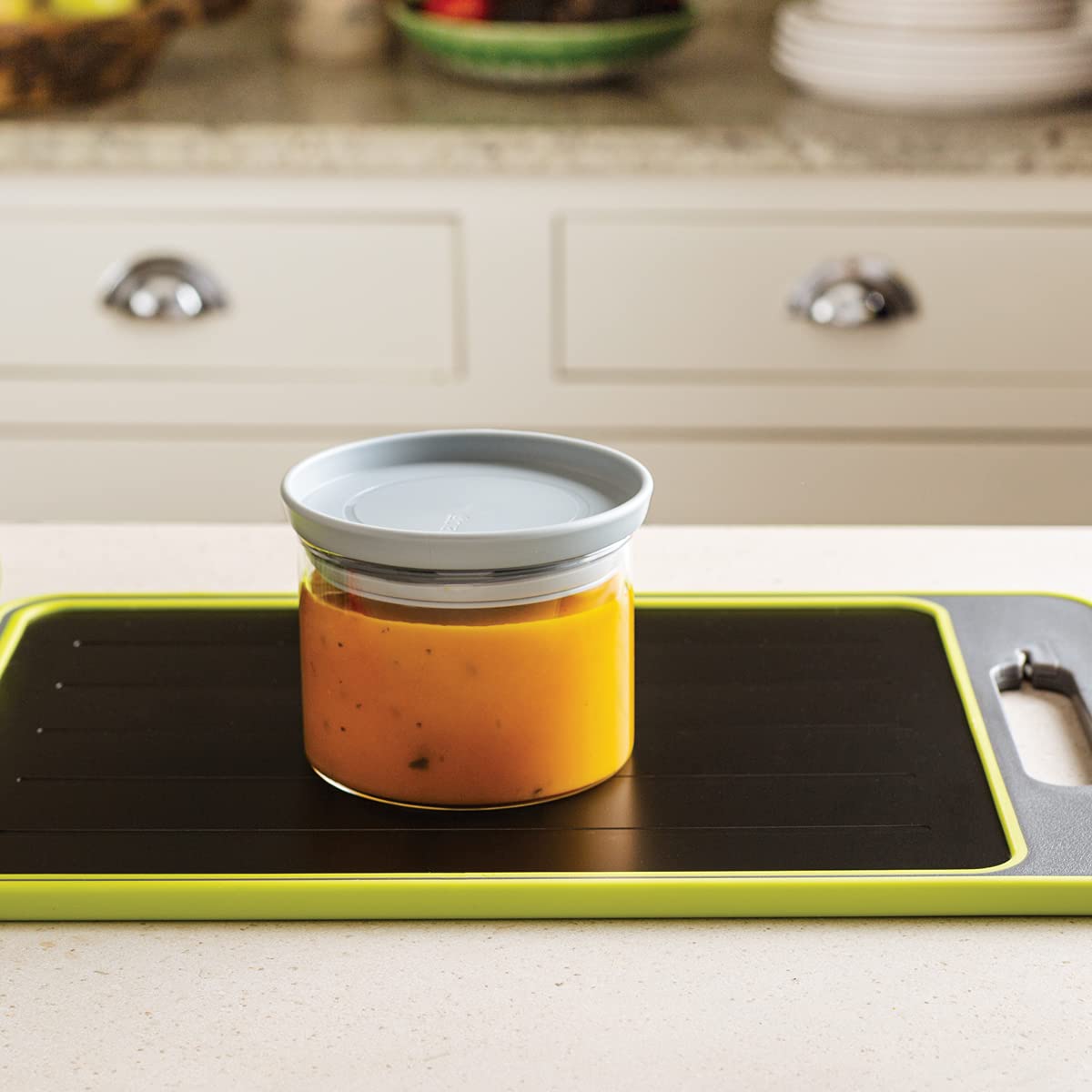JML Fast Thaw 4-in-1 Chopping Board - Quick Defrosting Cutting Board with Built-in Knife Sharpener & Spice Grinder - Perfect for Kitchen Prep, Meat Thawing & Cooking