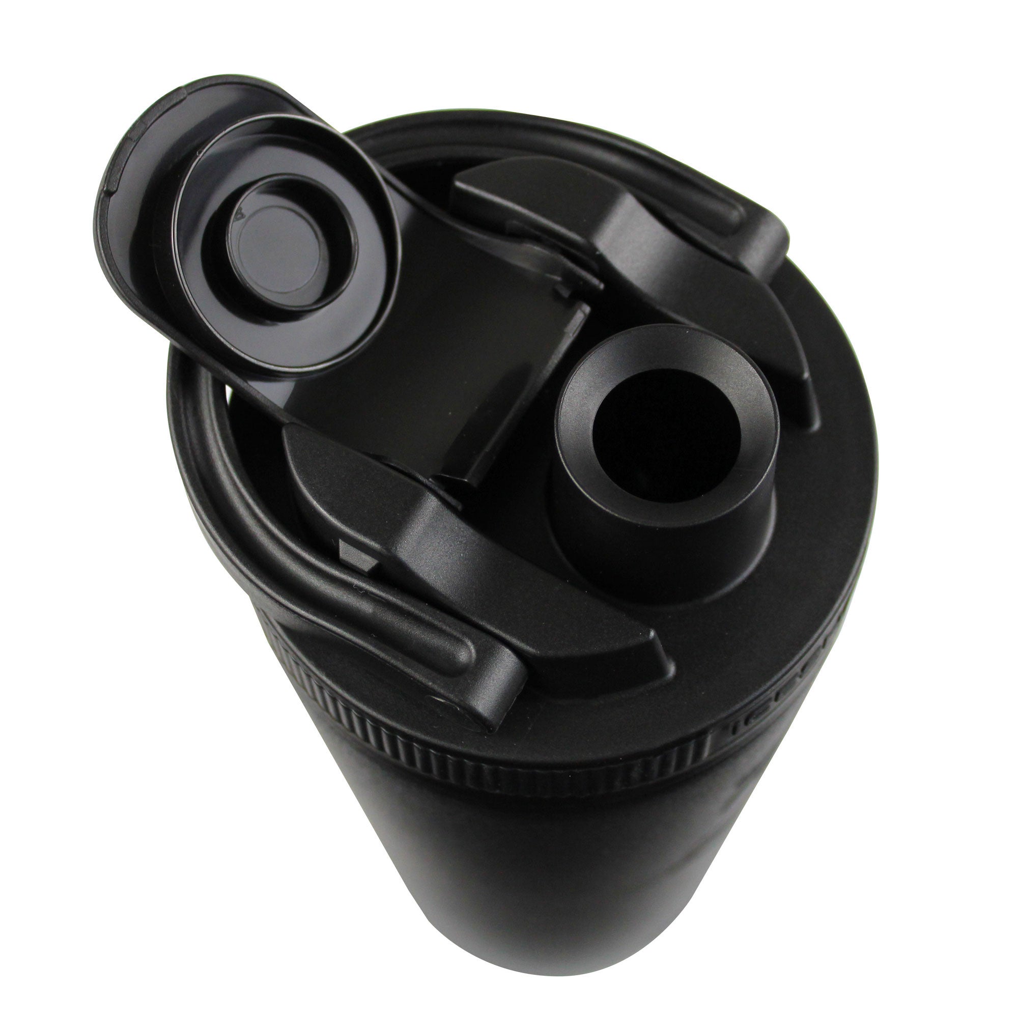 FITOPS 26oz Black Insulated Stainless Steel Protein Shaker Bottle for Gym, Workout & Sports - Leakproof & BPA Free