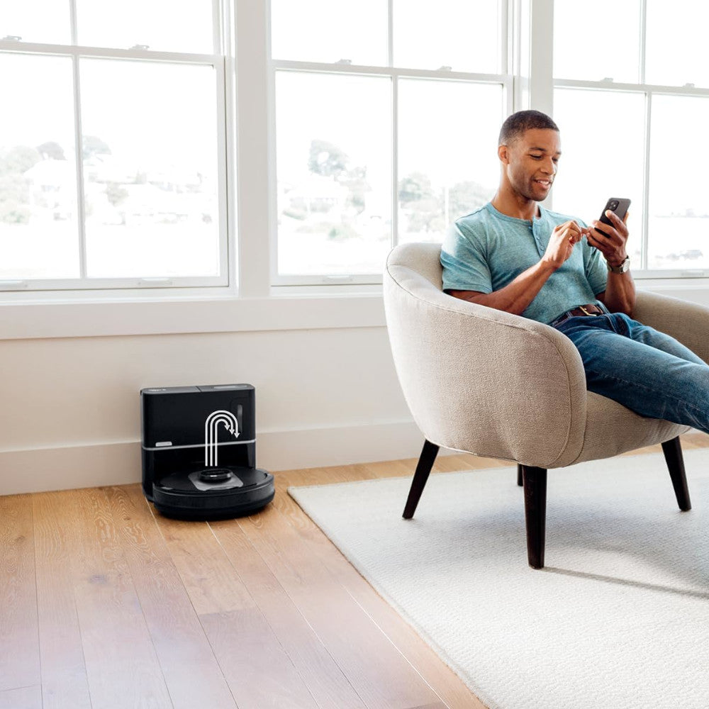 SHARK UR2500SR AI Ultra Robot Vacuum Cleaner - Certified Refurbished with Home Essentials Warranty - Perfect for Pet Hair, Hardwood Floors & Smart Home Cleaning