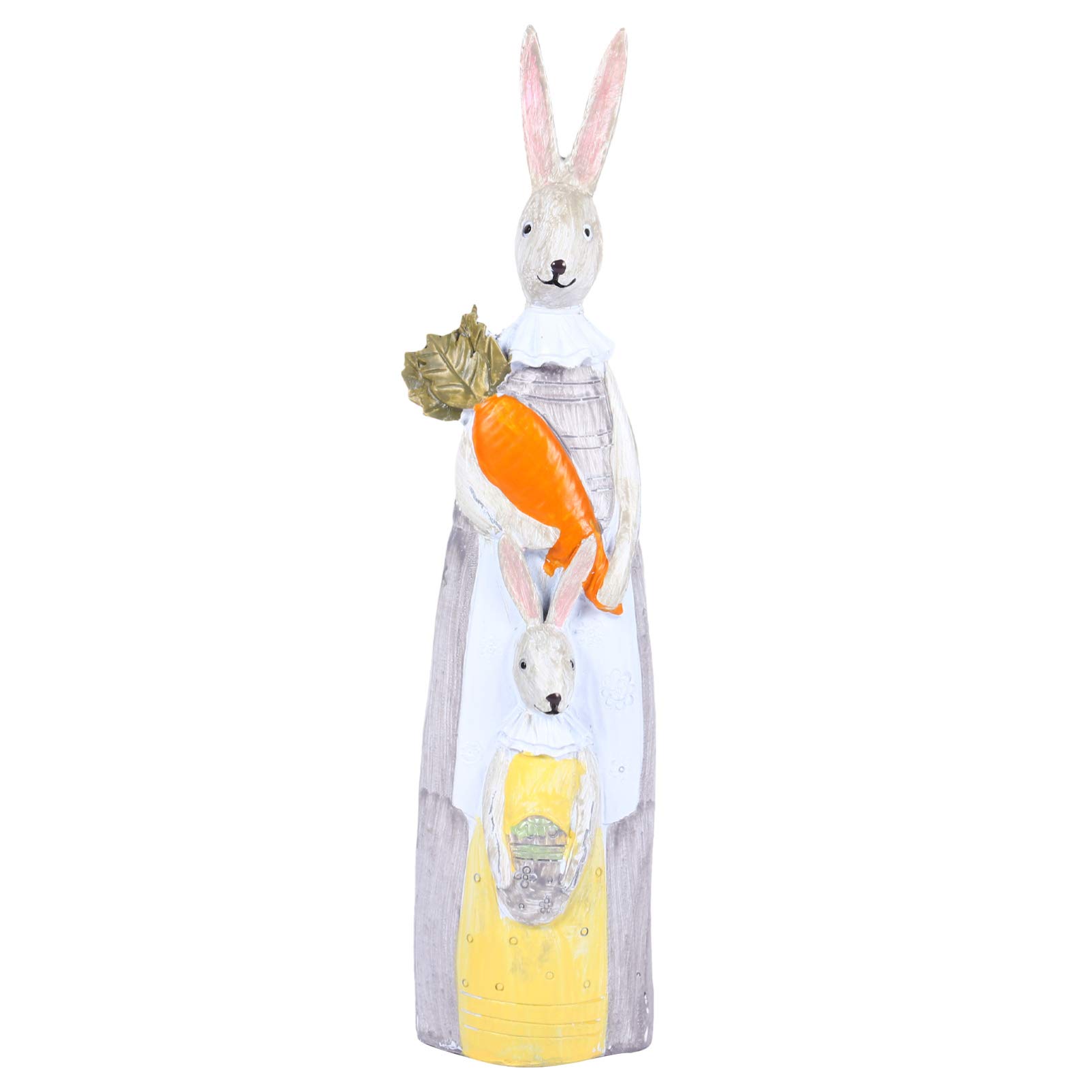 BESPORTBLE Bunny Family Figurines - Handcrafted Resin Rabbit Statues & Sculptures for Easter Decor, Rustic Table Centerpiece, Kids Birthday Party Supplies | Perfect for Easter Celebrations, Spring Home Decor, and Gift Giving