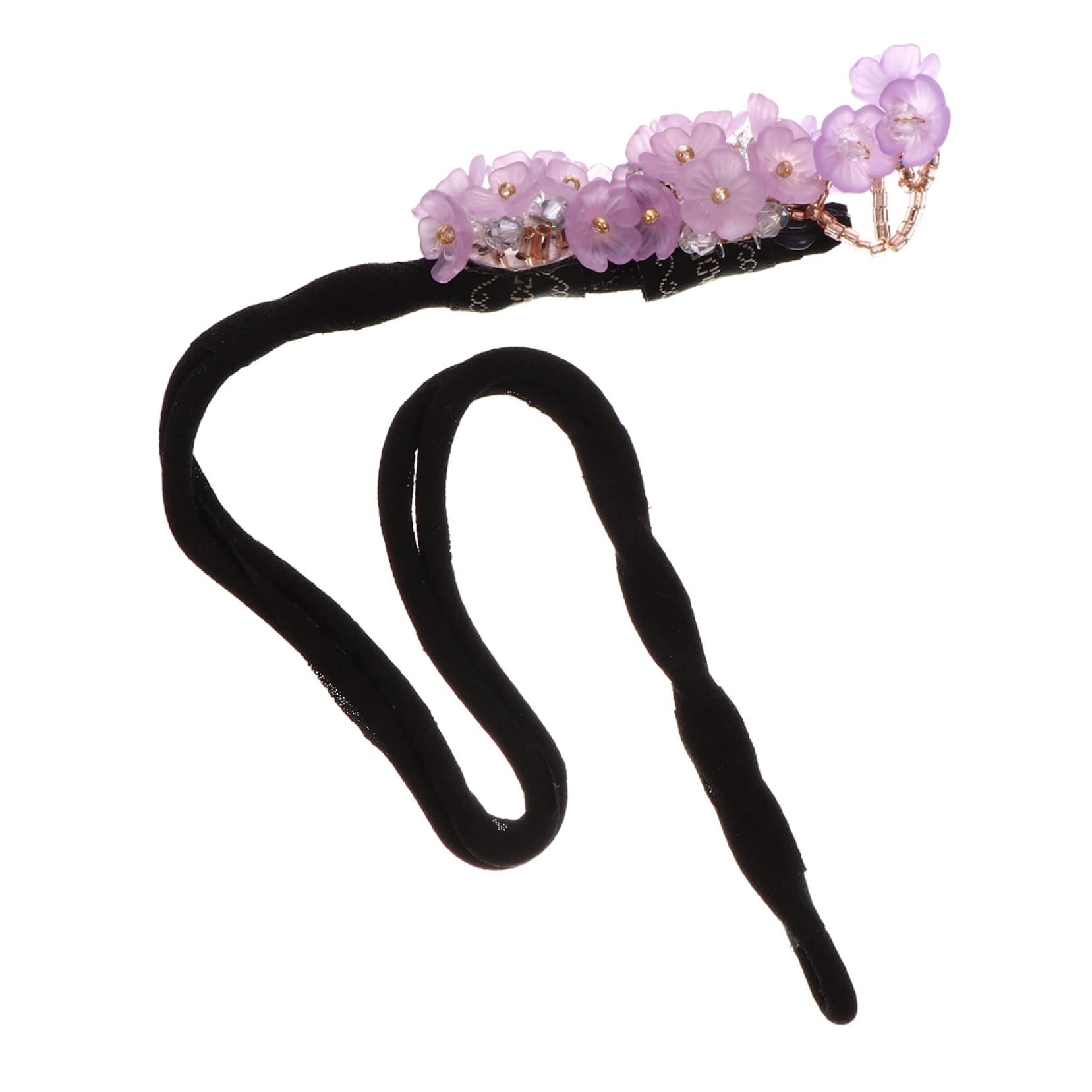 FOMIYES Hair Donut Bun Maker - Vintage Purple Hair Styling Tool for DIY Hairstyles, Hair Buns & Updos - Perfect for Weddings, Parties & Everyday Styling