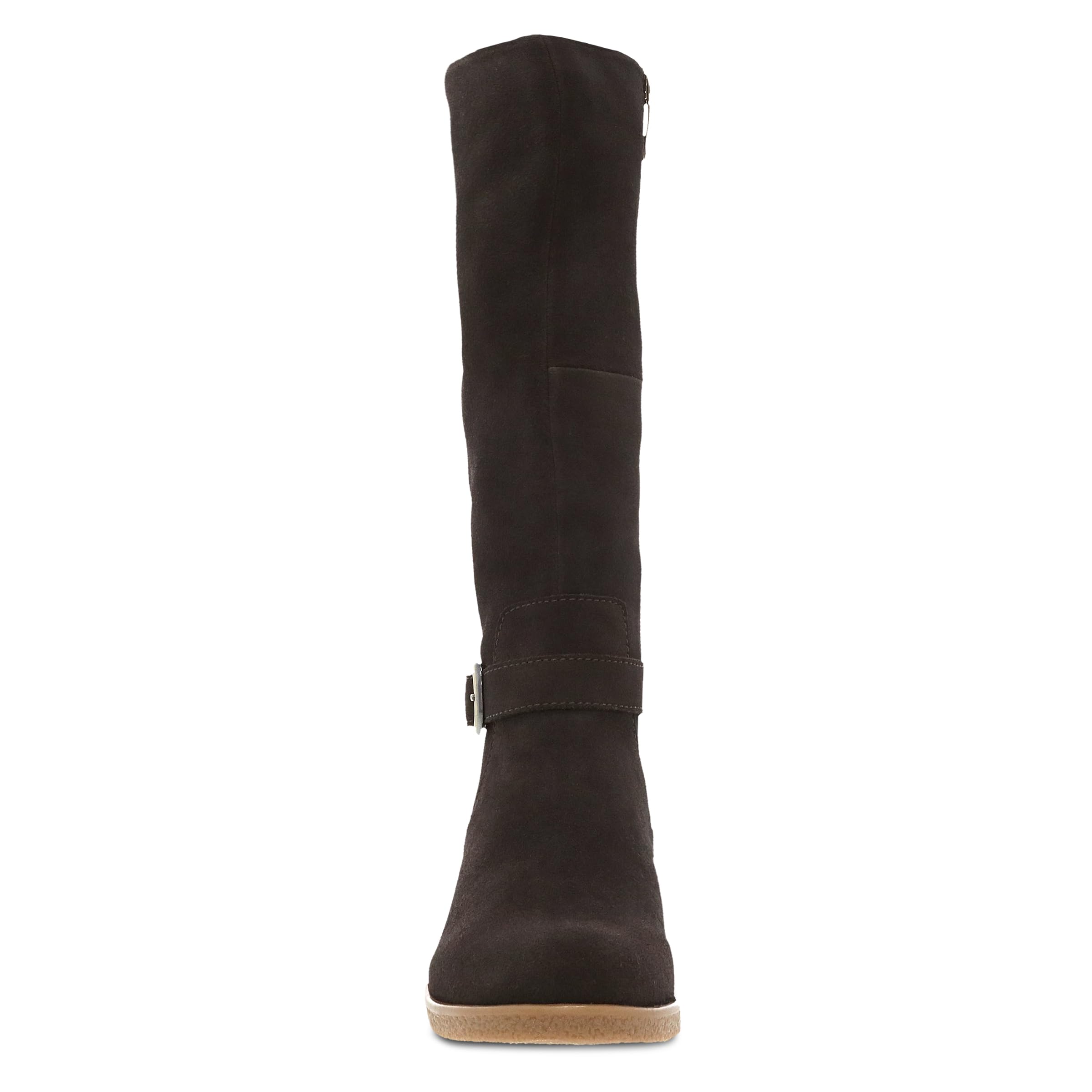 Dansko Dalinda Women's Waterproof Leather Tall Boots - Fashionable Rubber Outsole & Stacked Heel for All-Weather Wear | Perfect for Work, Outdoor Adventures & Winter Fashion