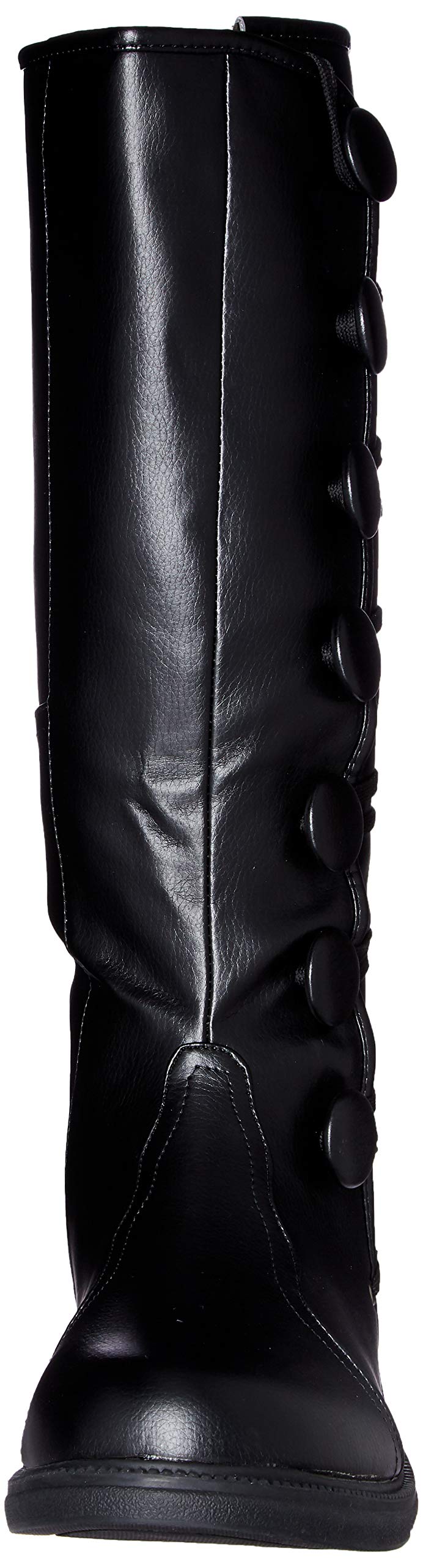 Ellie Shoes - Ren Men's Black Leather Boots Size 8-9 | Waterproof Winter Boots for Outdoor Work & Hiking | Comfortable Slip Resistant Work Boots