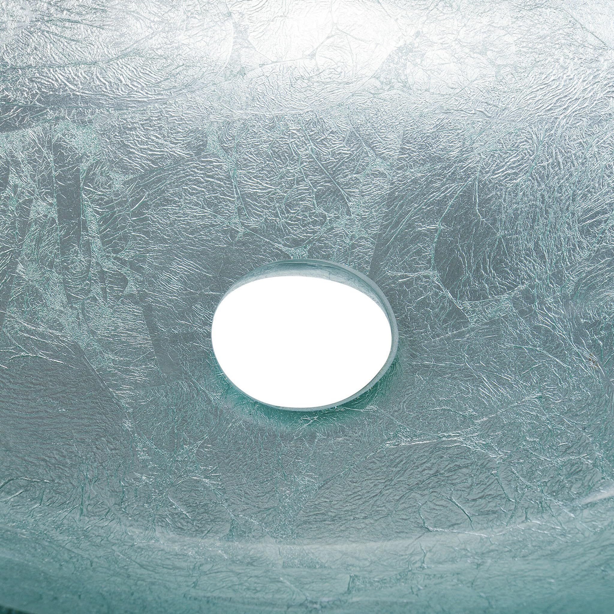 Novatto TIG-7032CH Clear Glass Kitchen Sink - Modern Undermount Design for Easy Cleaning, Durable & Stylish for Home, Restaurant, or Commercial Use