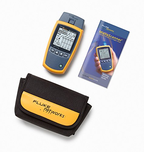 Fluke Networks MS2-FTK MicroScanner2 Network Cable Tester - Ethernet, Coaxial & Fiber Optic Tester for IT Professionals | Perfect for Network Installation & Troubleshooting