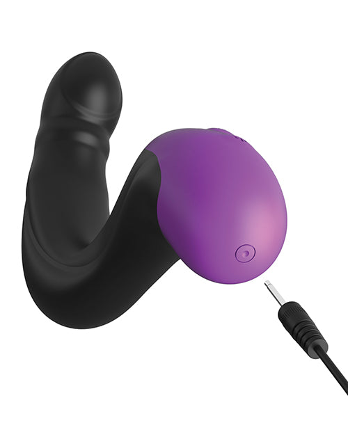 Anal Fantasy Elite Hyper Pulse Rechargeable Silicone P-Spot Massager for Men - Powerful Prostate Stimulator with 10 Vibration Modes, Waterproof & USB Charging - Perfect for Solo Play & Couples' Intimacy (Black)