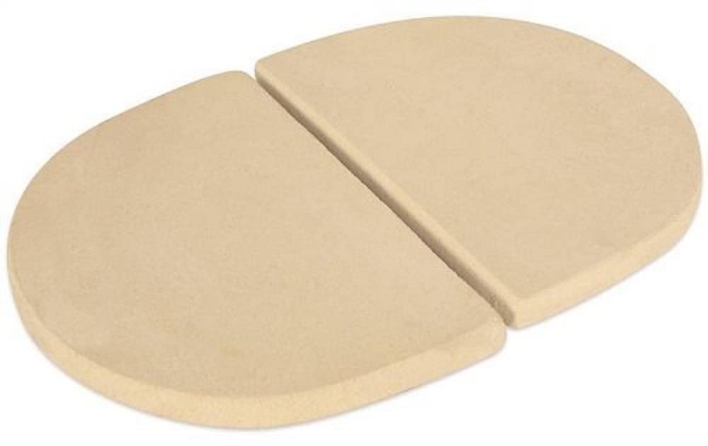 Primo 325 Ceramic Heat Reflector Plates for Primo Oval Junior Grill - 2 Pack | Durable Replacement Parts for Even Heat Distribution | Perfect for Outdoor BBQ, Backyard Grilling & Camping Cooking
