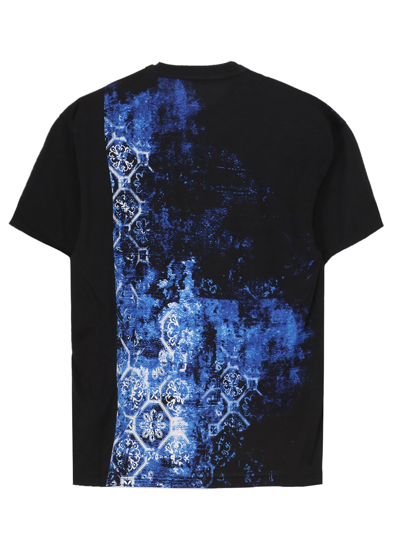 Soft Cotton Jersey Tile Pattern T-Shirt - Stylish Mix Tiered Tee for Women | Casual Wear, Layering & Everyday Outfits