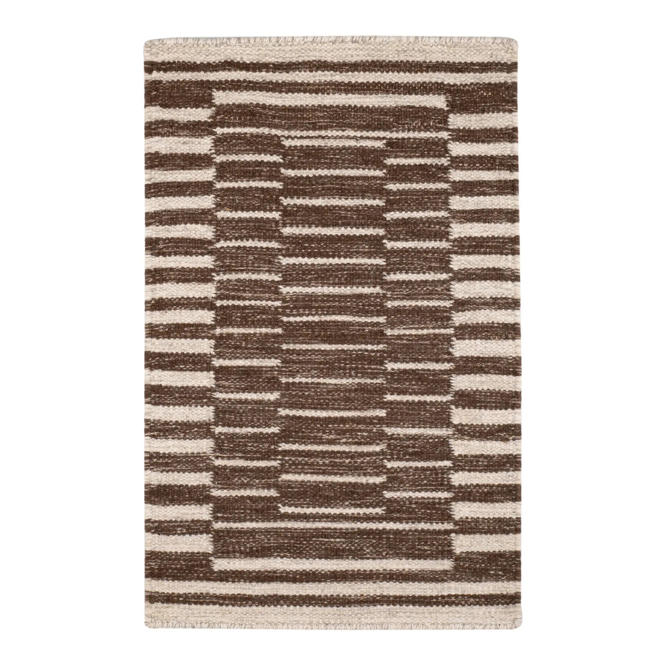Dash & Albert Heights Handwoven Wool Rug - Soft & Durable Area Rug for Living Room, Bedroom, Dining Room - Traditional Handmade Home Decor