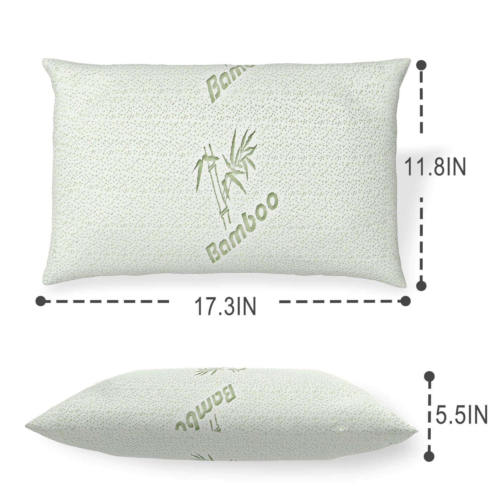2 Pack Camping Pillow for Sleeping - Small Travel Pillow with Shredded Memory Foam, Portable & Packable with Storage Bag, Soft Cover - Perfect for Camping, Backpacking, Hiking & Outdoor Adventures