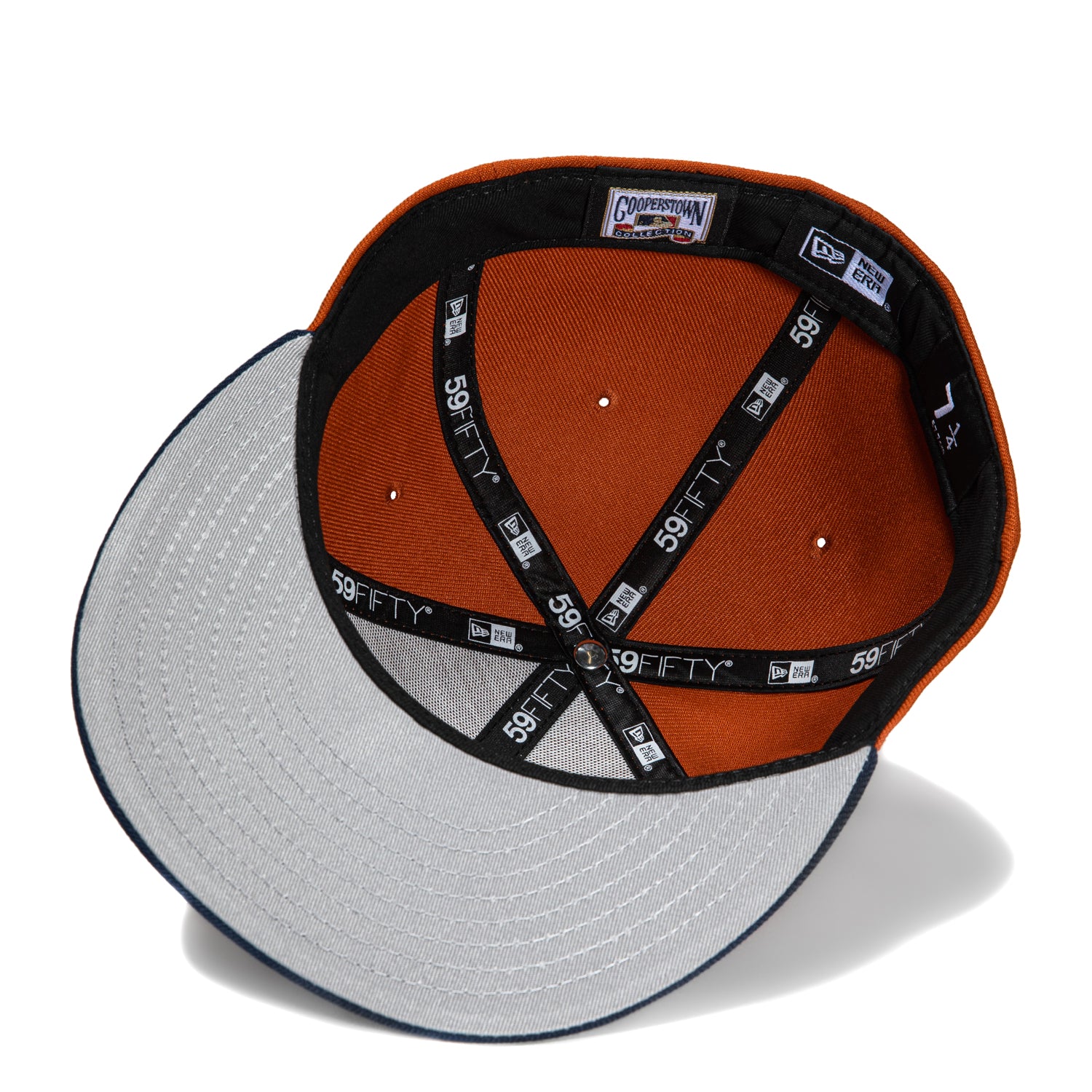 New Era 59Fifty San Francisco Giants Battle of the Bay Patch Logo Hat - Burnt Orange & Navy - Baseball Cap for Fans, Streetwear Fashion & Outdoor Activities