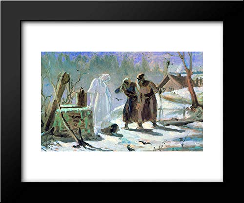 Vasily Perov Melting Snow Maiden Framed Art Print 18x15 - Russian Winter Scene Wall Decor for Living Room, Bedroom & Office