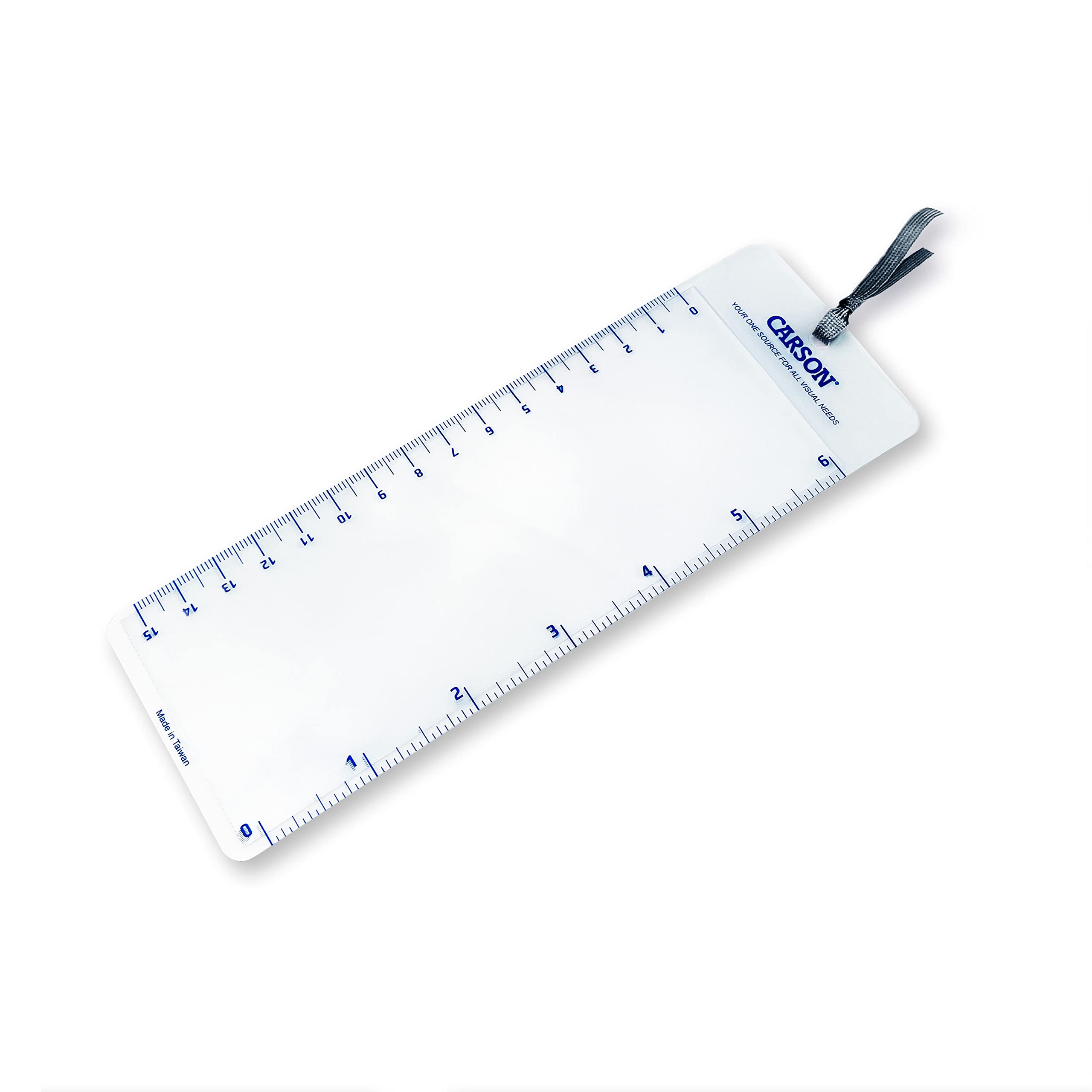Carson MagniMark Fresnel 3x Magnifying Glass with 6-Inch Ruler - Portable Page Magnifier for Reading Small Print (MM-22) - Perfect for Books, Newspapers, Maps & Crafting