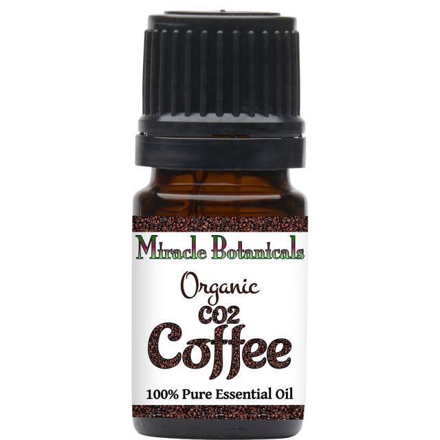 Organic Coffee Essential Oil CO2 Extract (Coffea Arabica) - Pure Aromatherapy Oil for Relaxation, Stress Relief & Home Diffuser Use