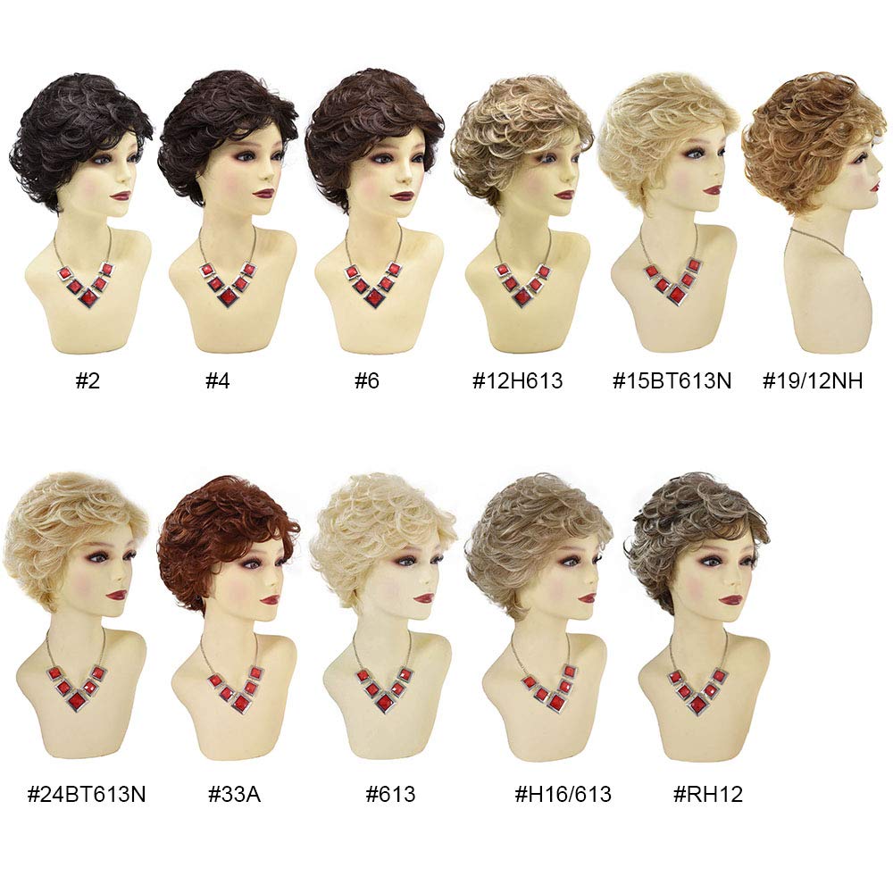 Short Wavy Layered Synthetic Bob Wig for Women - Heat Friendly, Lightweight, Chin Length Full Cap Wig (15BT613N# Light Ash Brown to Light Bleach Blonde) - Perfect for Cosplay, Fashion, and Everyday Wear