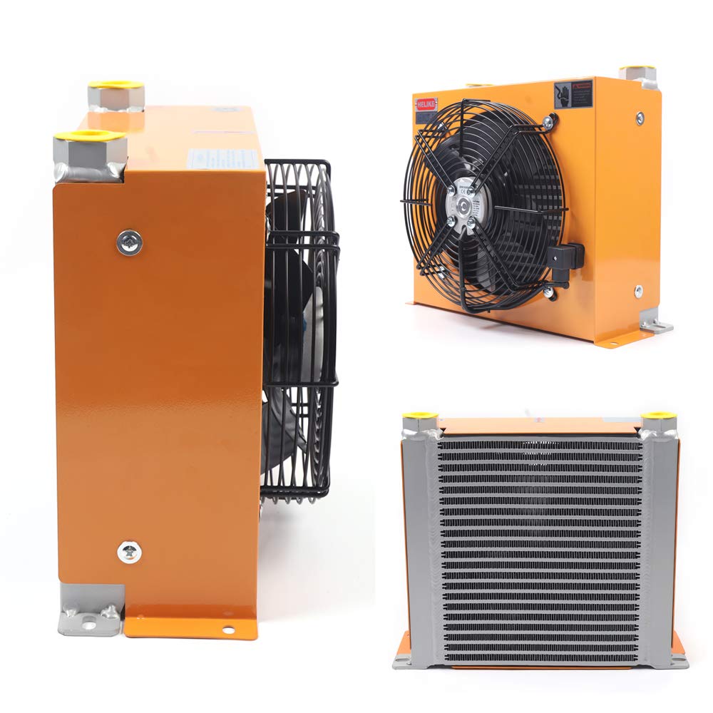 AH1012T-CA Hydraulic Oil Cooler - 100L/min High Pressure Transmission Oil Cooling System with Fan for Mobile Equipment | AC110 | Heavy Machinery, Construction Vehicles & Industrial Applications