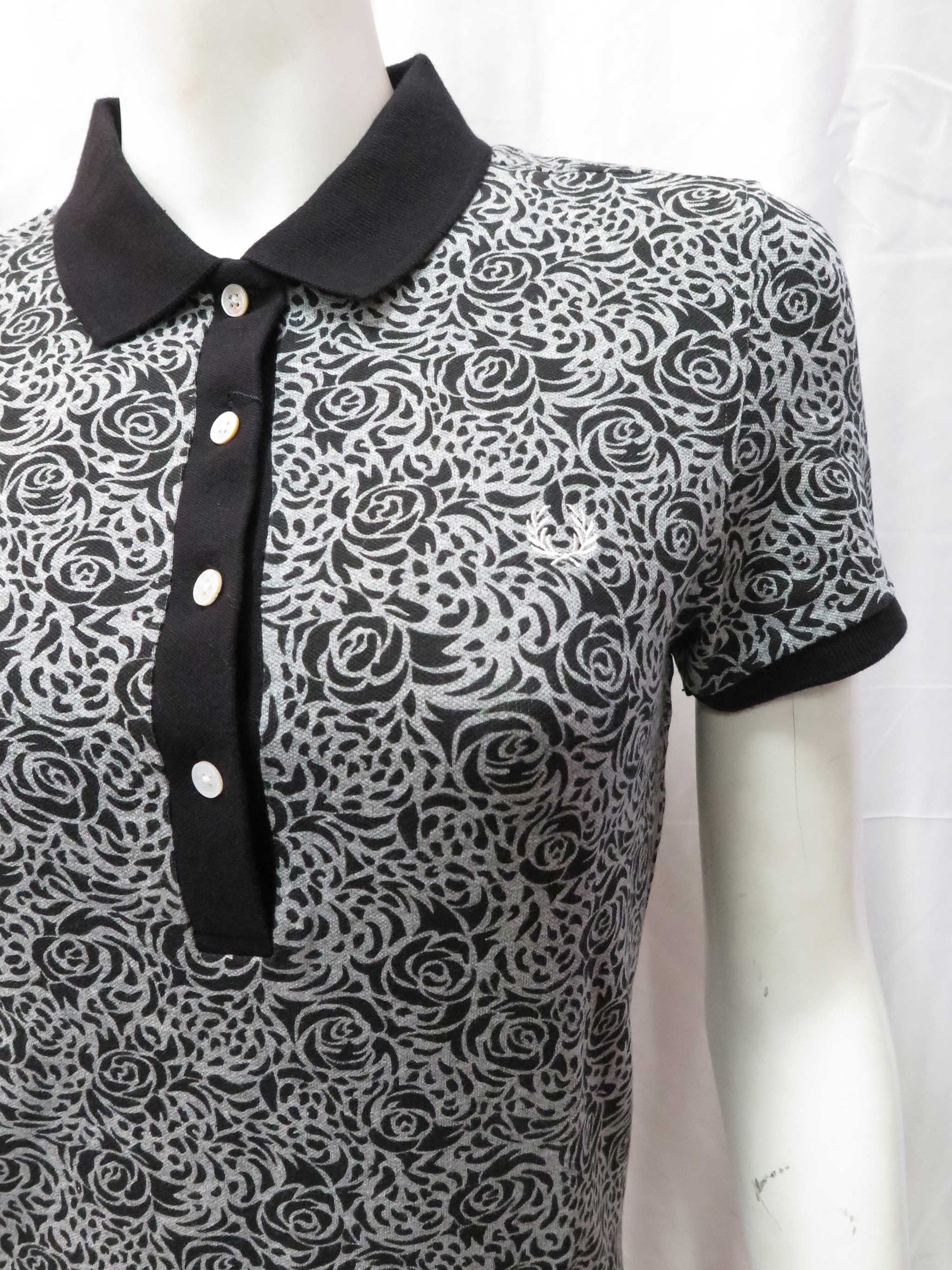 Vintage Rose Print Ladies Shirt - Floral Steel Marble Design for Women | Casual Wear, Office Outfits & Spring Fashion