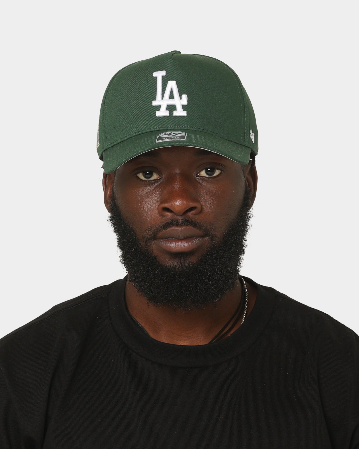 47 Brand Los Angeles Dodgers MVP Snapback Hat - Dark Green & Red Adjustable Baseball Cap for Men & Women - Perfect for Games, Streetwear & Casual Outfits