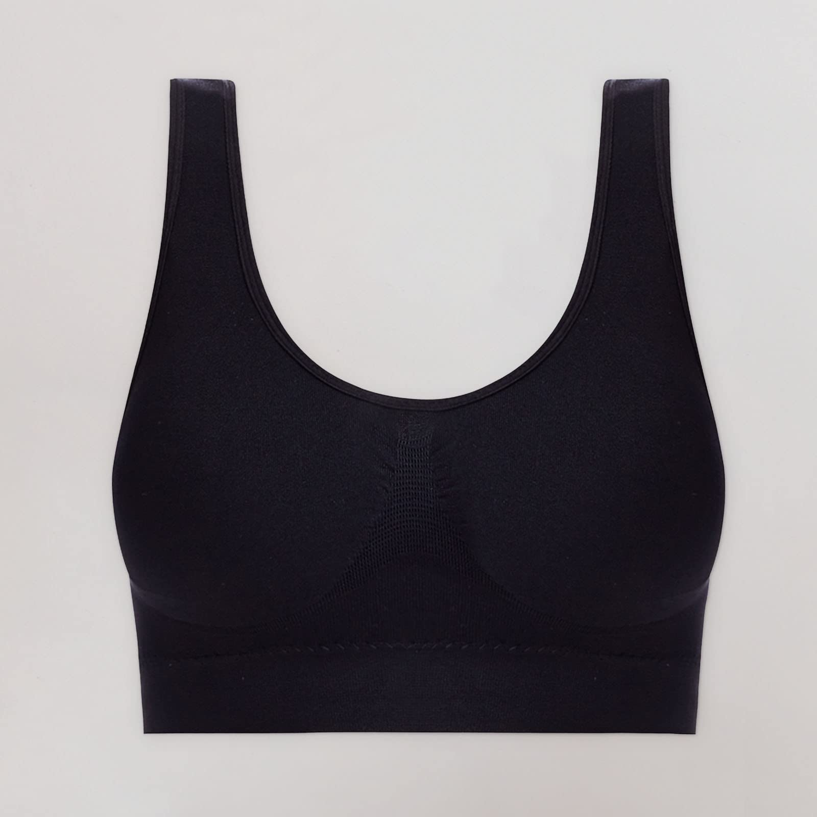 **Plus Size Women's Sports Bra - Seamless Workout Bra with Padding, No Underwire for Gym, Yoga & Running - Comfortable Athletic Support for Active Lifestyles**