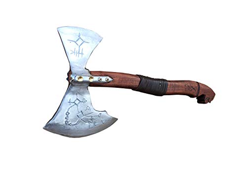 Kratos Leviathan Axe - God of War Viking Hatchet Replica | Cosplay Weapon & Armor Accessory | Perfect Gift for Men & Cosplayers | Battle-Ready Prop for Halloween, Conventions & Viking-Themed Events