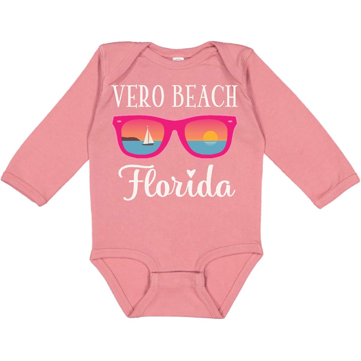 Inktastic Vero Beach Florida Vacation Trip Long Sleeve Creeper - Soft & Comfortable Casual Wear for Beach Holidays, Family Trips & Coastal Getaways