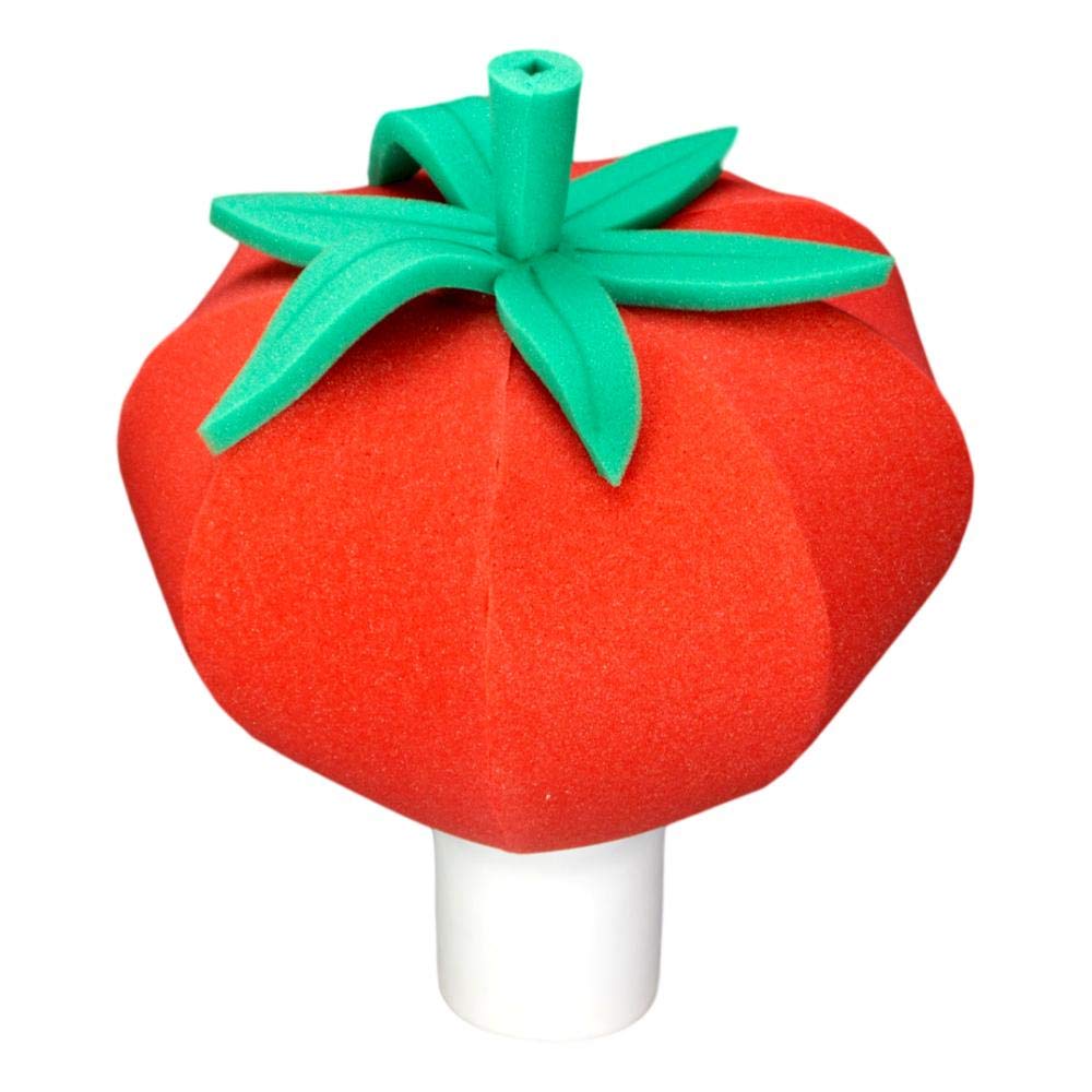 Funny Tomato Party Hat - Vegan & Vegetarian Gift Hat for Food Lovers - Foam Food Hat for Costume Parties, Festivals & Themed Events