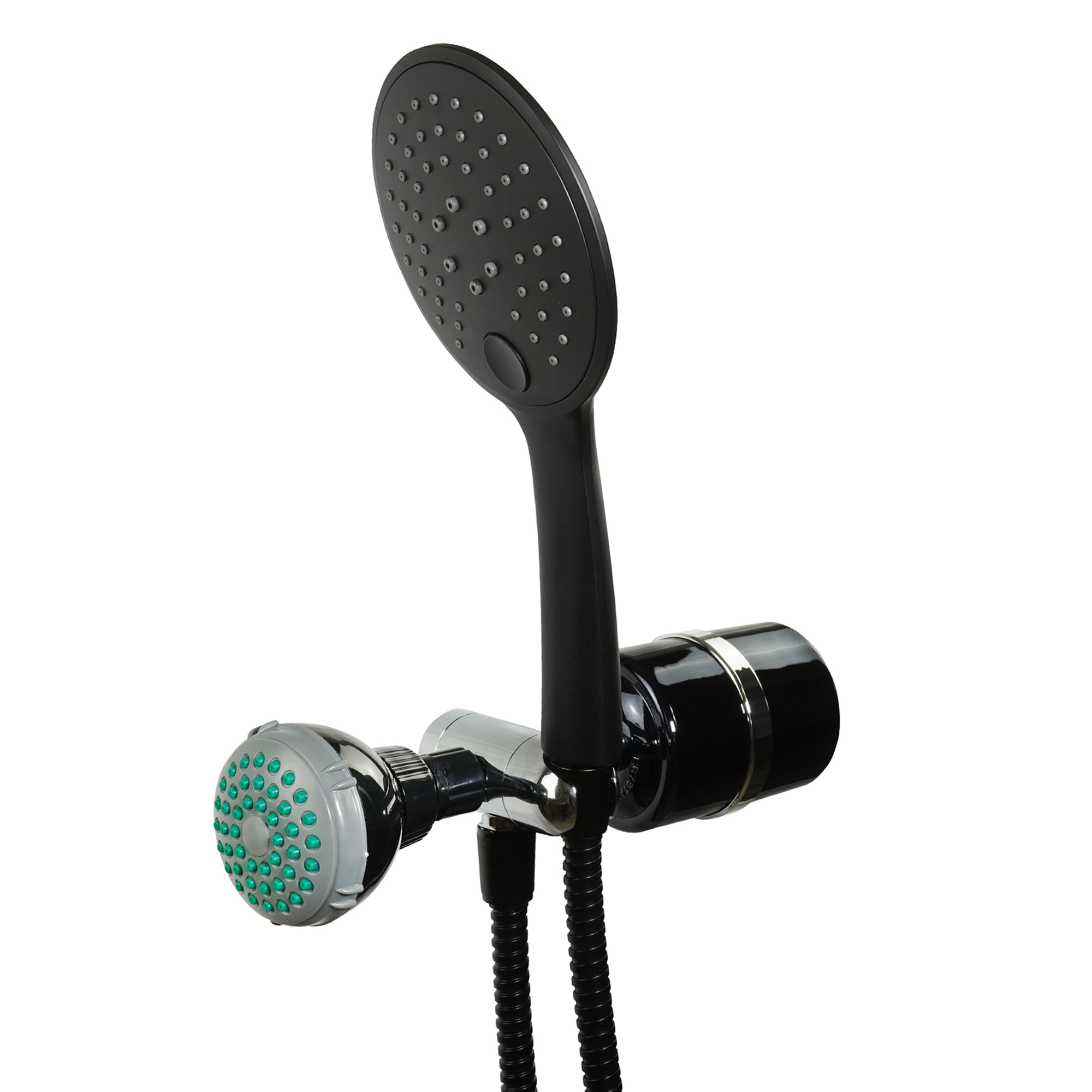 2 in 1 Handheld and Shower Head Water Filter Combo - Removes Chlorine & Impurities for Healthier Skin & Hair - Perfect for Bathroom, Spa & Gym Use