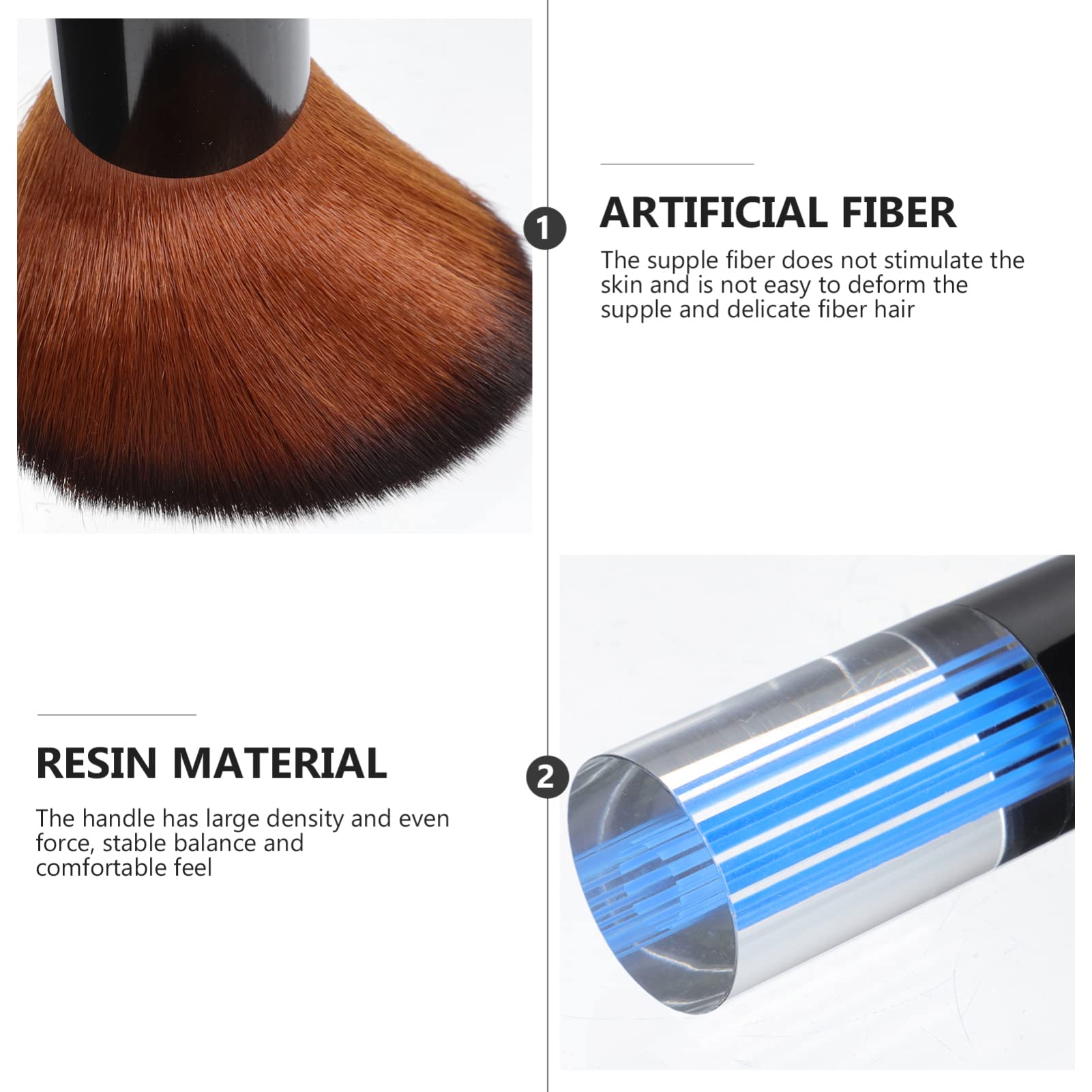 Minkissy Professional Beard Brush for Men - Barber Hair Cutting & Styling Brush, Mustache Comb & Facial Hair Grooming Tool - Ideal for Home & Salon Use, Travel & Daily Grooming Routine