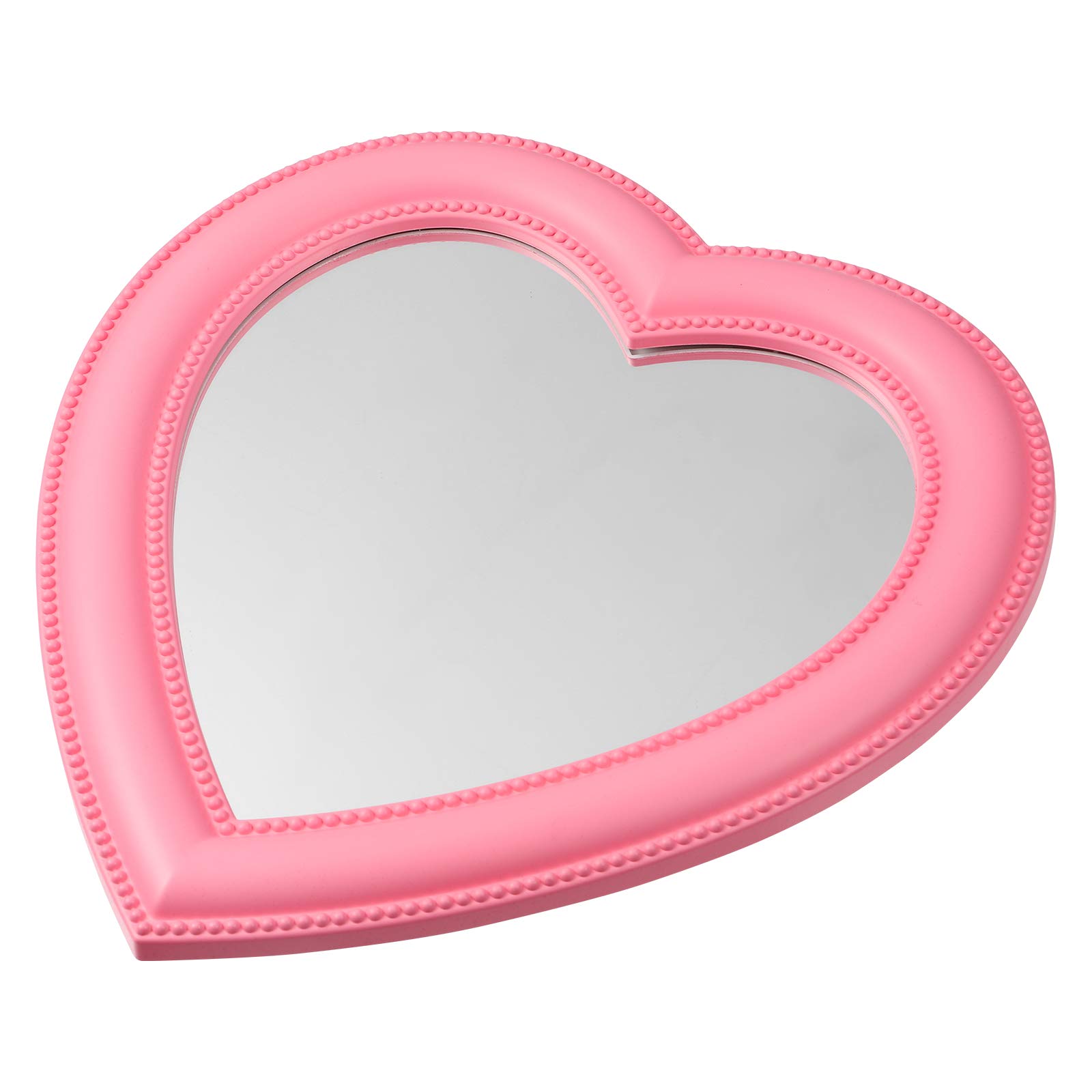 10-Inch Heart Shaped Vanity Mirror - Adjustable Tabletop Makeup Mirror with LED Lights for Bedroom, Bathroom & Dressing Room | Portable Cosmetic Mirror for Home & Travel Use