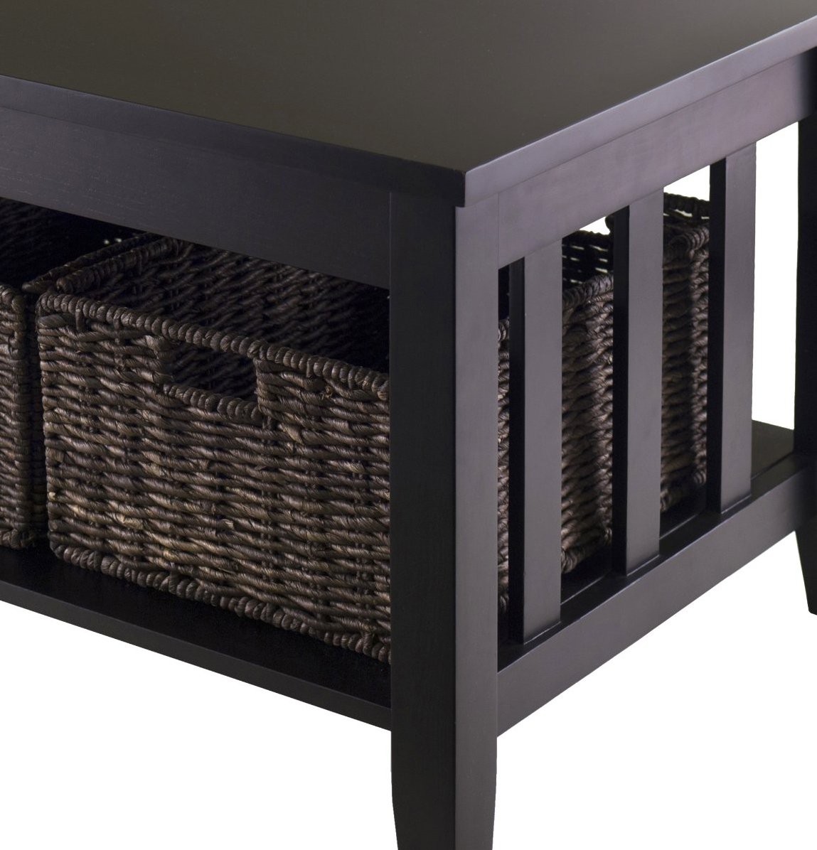 Winsome Morris Espresso Accent Table - Small Side Table for Living Room, Bedroom, Office - Perfect for Coffee, Books, and Decor