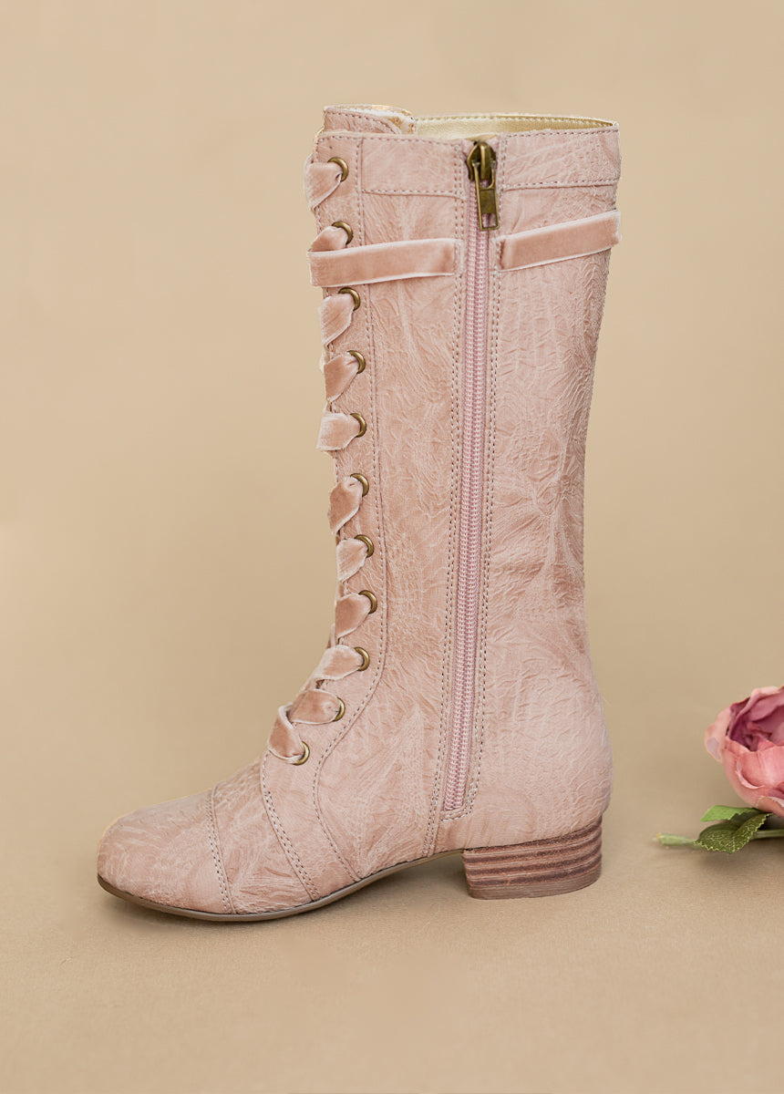 Marija Women's Tall Boots in Dusty Lilac - Stylish Ankle Boots for Fall & Winter, Perfect for Casual Outfits, Office Wear & Date Nights