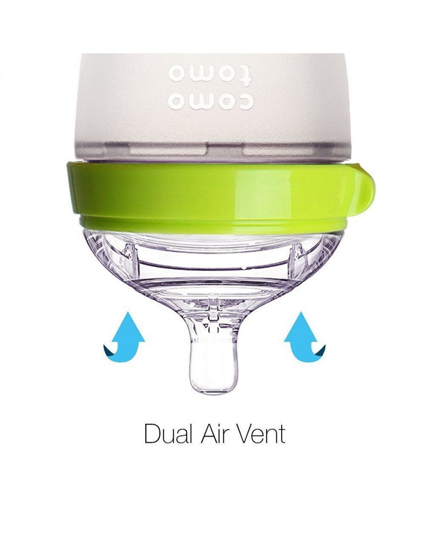 Double Baby Bottle 150ml - BPA Free, Leak Proof, Easy to Clean for Newborns & Infants - Perfect for Feeding, Travel & Daycare Use