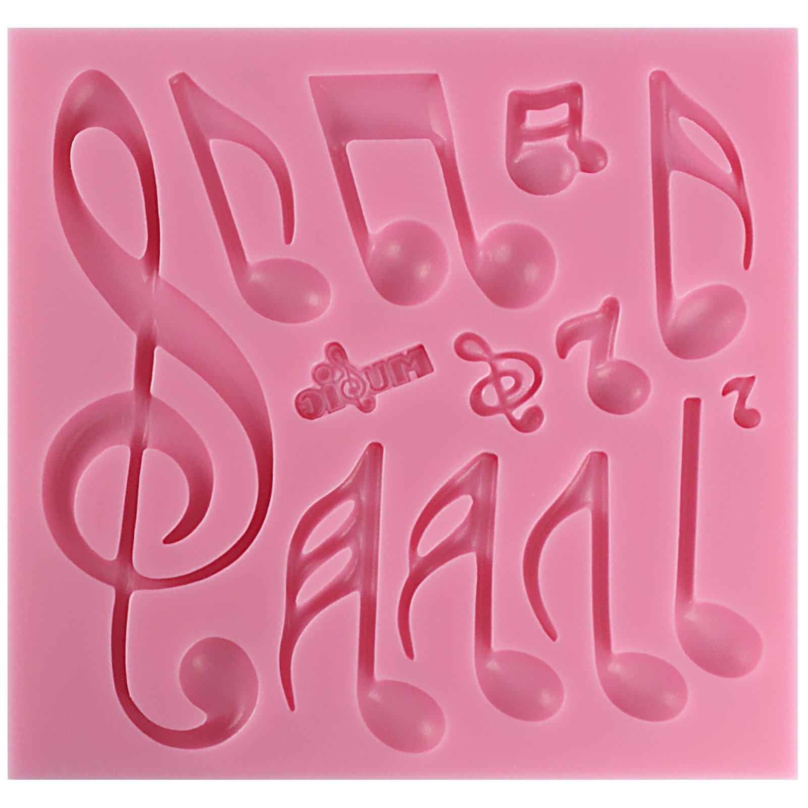 Funshowcase Music Notes Silicone Mold for Cake Decorating, Polymer Clay, Resin Crafts - Perfect for DIY Baking, Candy Making & Creative Gifts