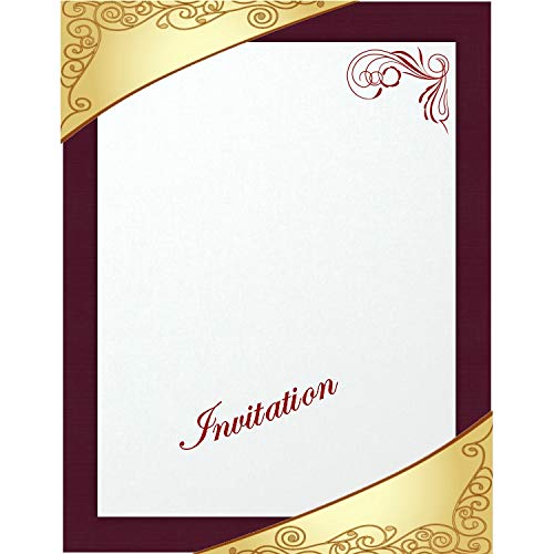 Premium 200 Dark Burgundy Linen 80# Cover Paper Sheets - 11
