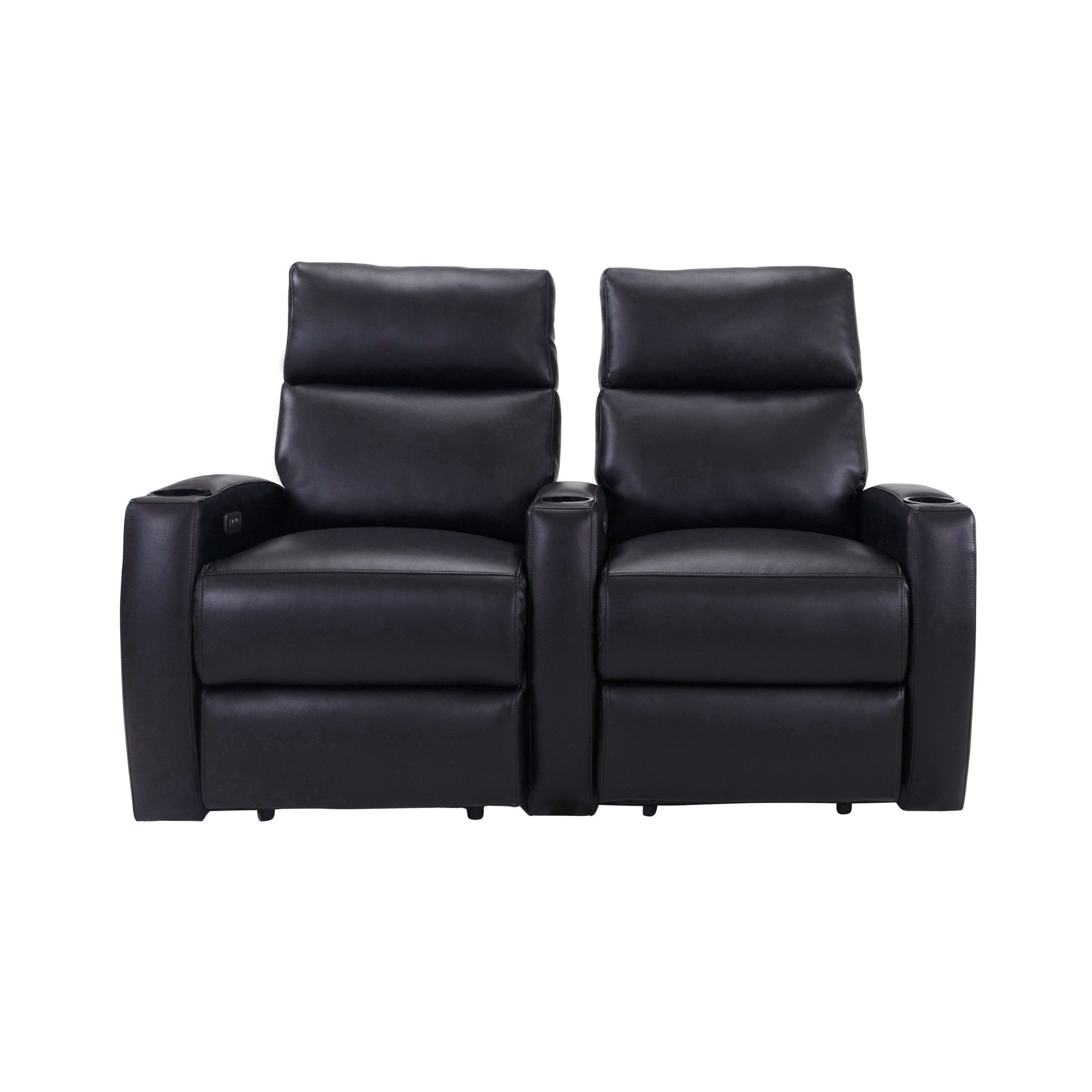 RowOne Galaxy II Recliner Theater Seating - Premium Home Cinema Sofa with Cup Holders & USB Charging | Perfect for Movie Nights & Gaming Setup