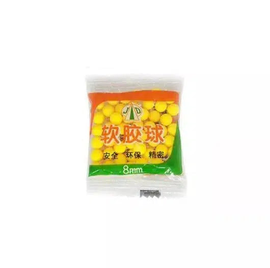 7-8mm Soft Rubber Bullet Ammo - Non-Lethal Training, Self Defense & Airsoft Practice for Safe Shooting Drills