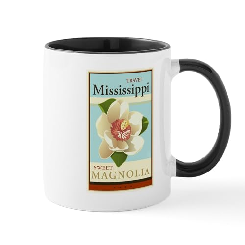 White/Black Inside - Travel Mississippi Mug