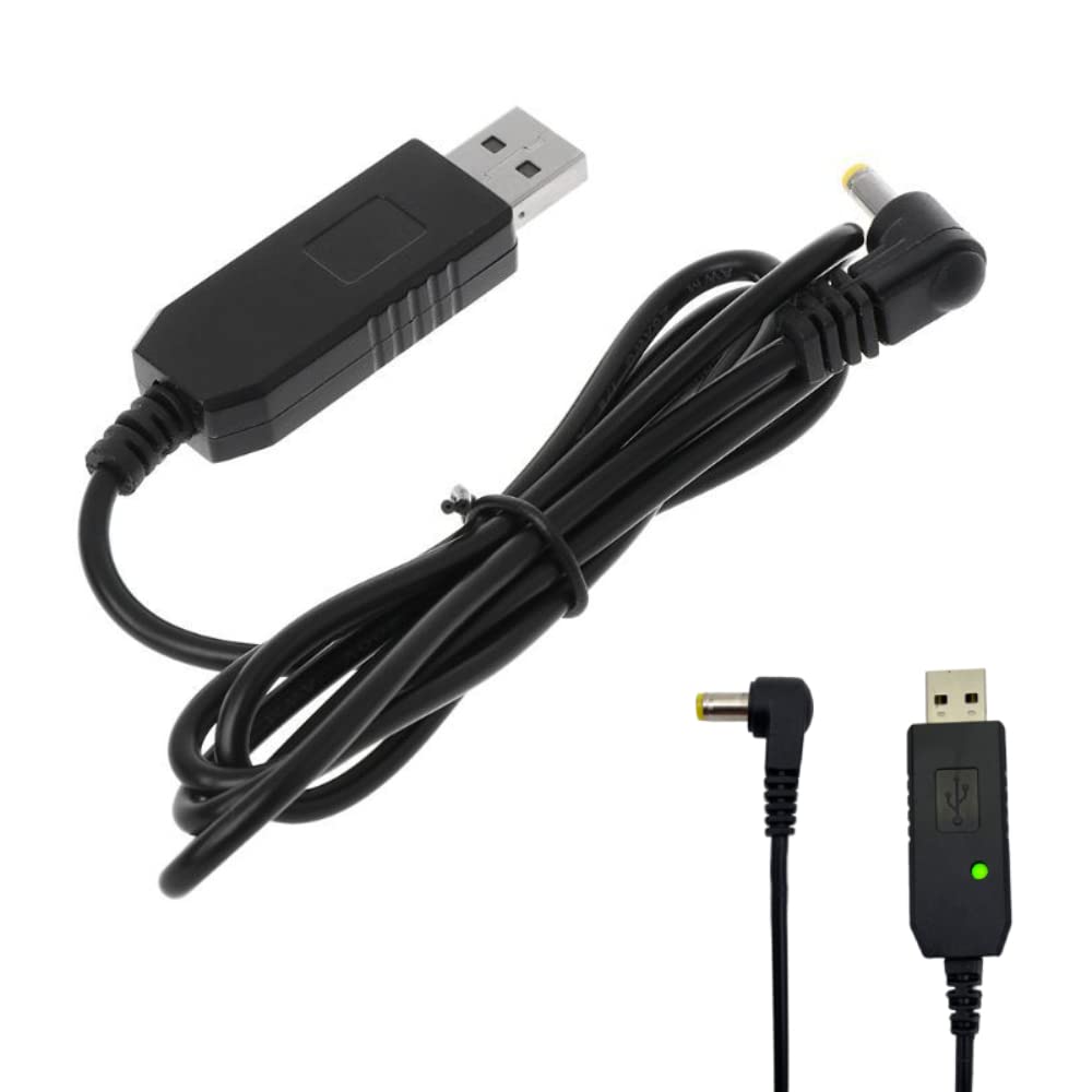 BeisDirect 1M USB Charger Cable with LED Indicator for BaoFeng BF-UVB3 UV-X9 UV-10R UV-S9 PLUS UV-860 Two Way Radio Walkie Talkie - Perfect for Emergency Communication, Outdoor Adventures & Security Operations