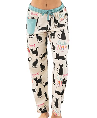Cat Nap Blue Womens Pajama Pant