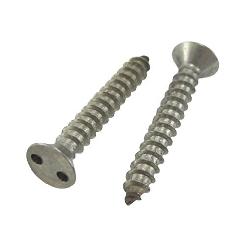 12-Pack 1 Inch Stainless Steel Flat Head Spanner Sheet Metal Screws - Rust-Resistant for Furniture, Cabinets & DIY Projects